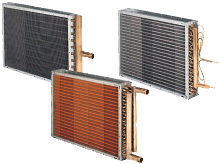 Hot water coils