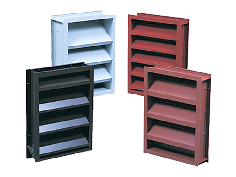 HVAC fixed blade aluminium louvers