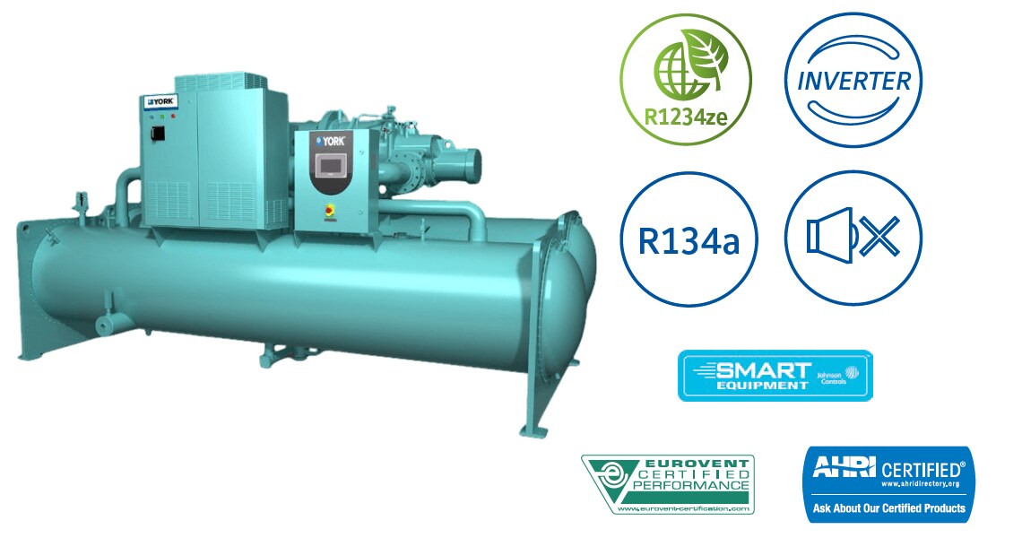 Heat pump chiller product by York