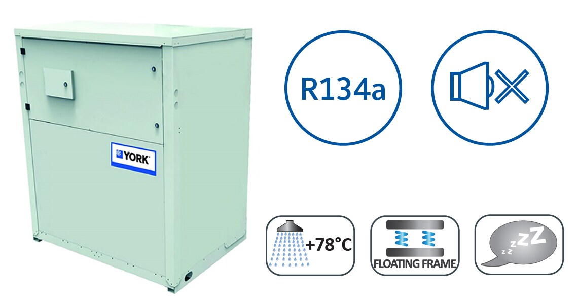 Heat pump chiller product by York
