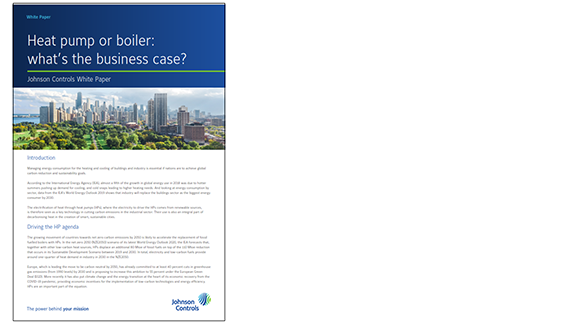 white paper heat pump johnson controls