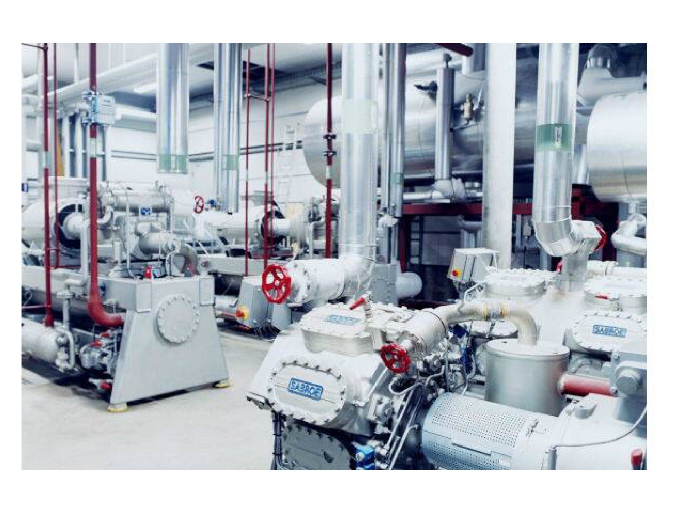 Installed Industrial Refrigeration system by Sabroe