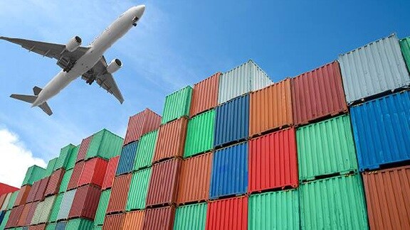 Aeroplane-with-goods-view