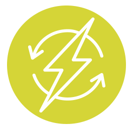 Distribution of energy resources icon