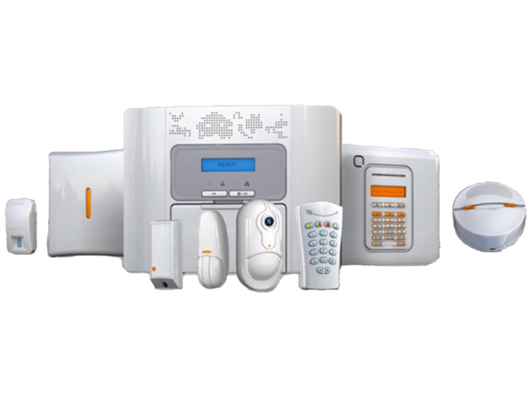 Display of wired and wireless security systems