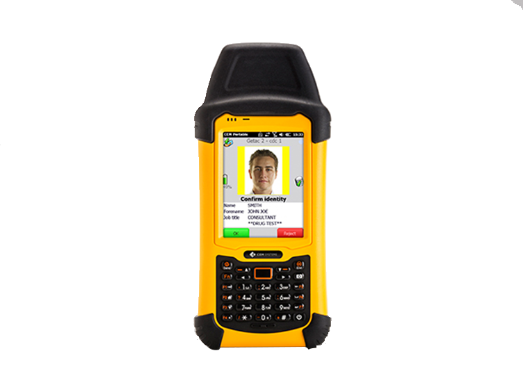 Access control portable reader by CEM systems