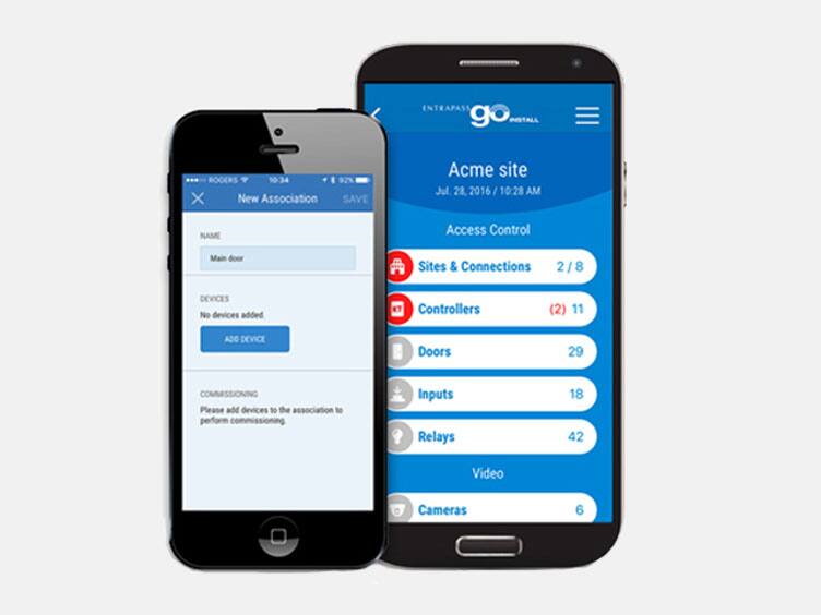 C- Cure access management interface captured on mobile
