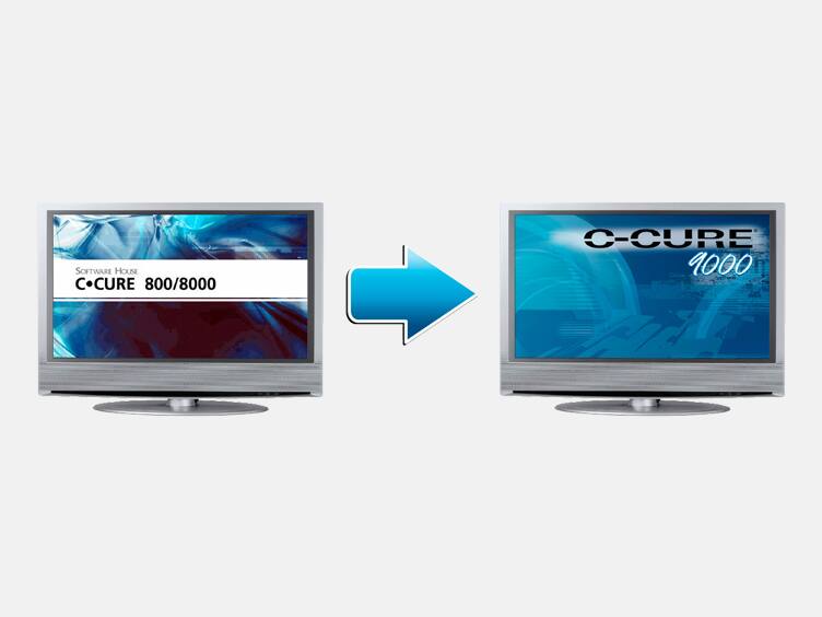 A pair of televisions featuring identical logos