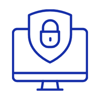 Icon depicting cybersecurity