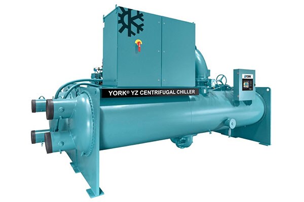 Close up of a York chiller equipment