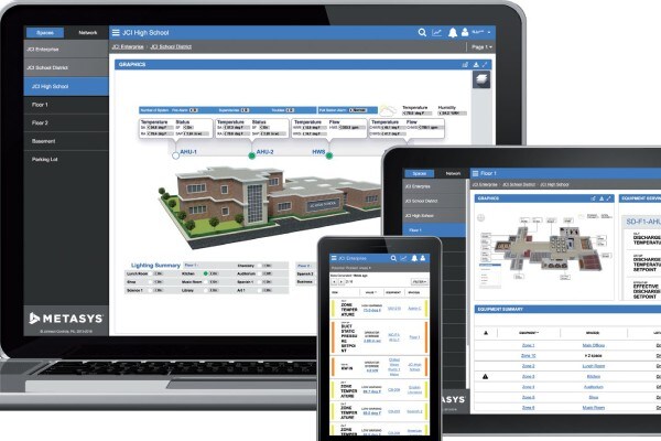 View of a Building management solution interface offered by Johnson Controls